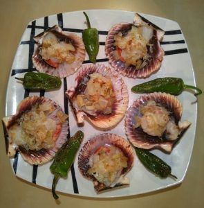 Vieiras afrodisíacas al horno