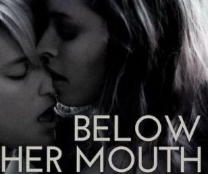 Below her mouth