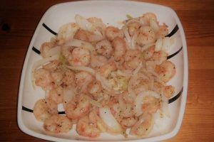 Langostinos afrodisíacos con sal y pimientas